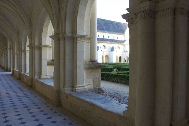 Cloister Arcade With Garden View