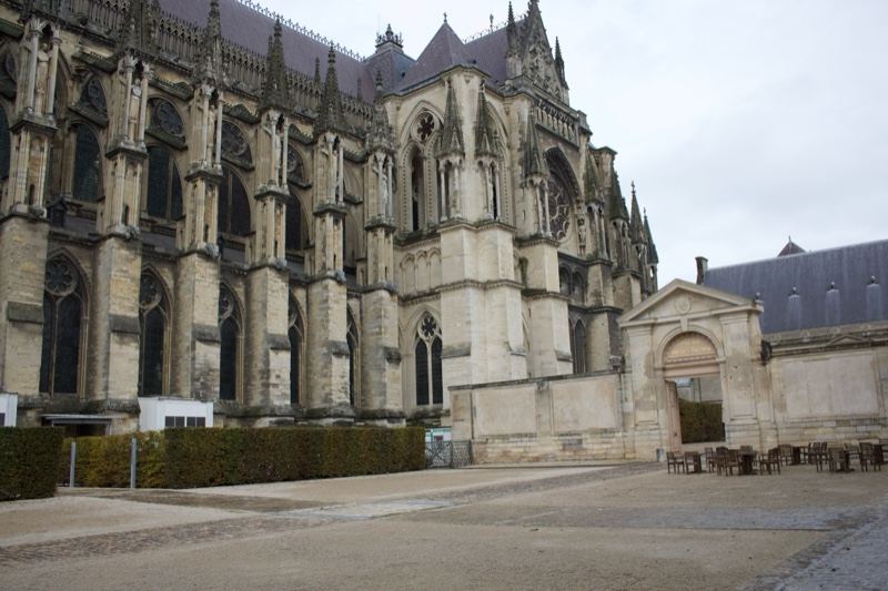 Gothic Cathedral Side Facade Overcast