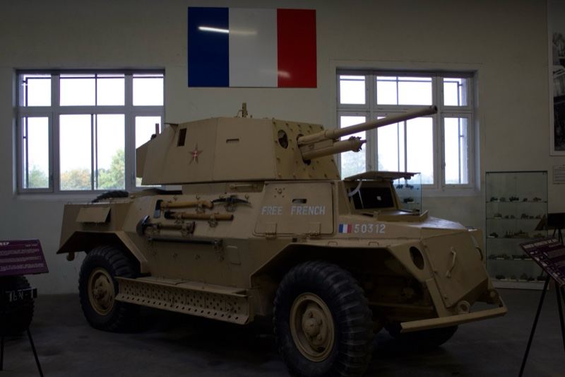 Desert Armored Car in Museum Display