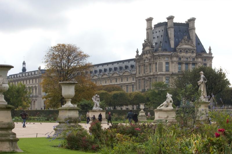 Louvre Palace from Tuileries Garden