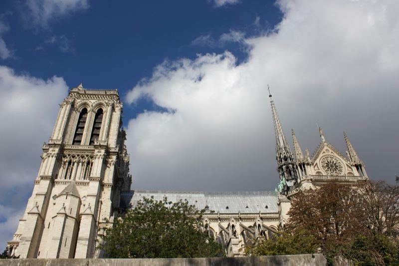 Notre Dame Cathedral Paris Sky