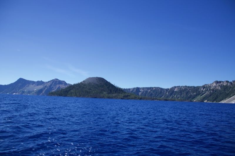 Deep Blue Lake with Mountain Range