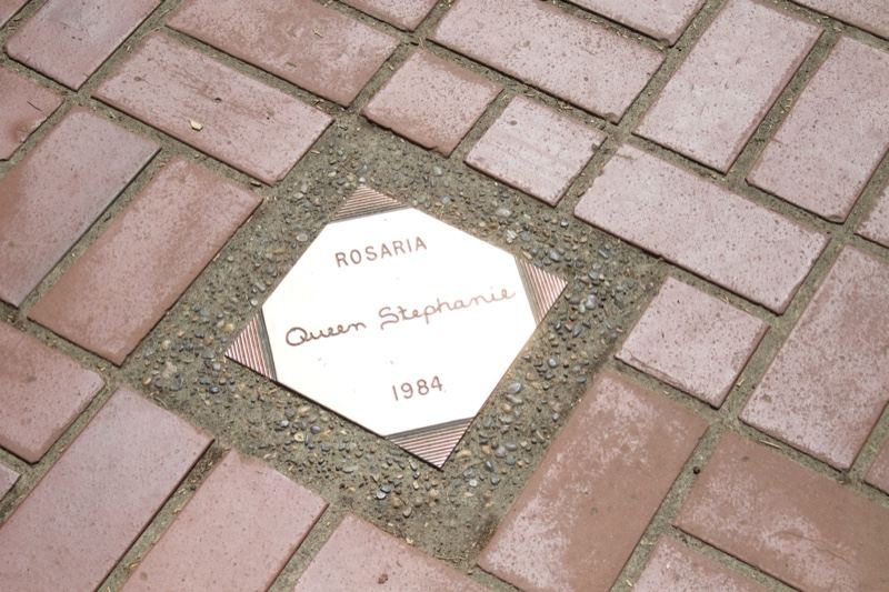 Commemorative Plaque on Brick Pavement
