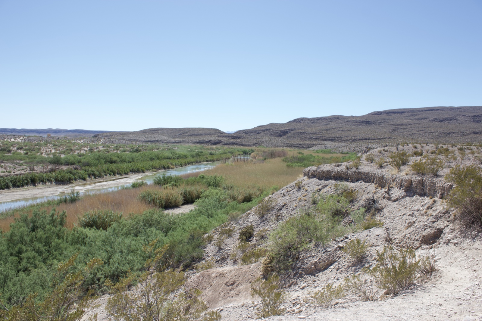 Desert River Valley Landscape