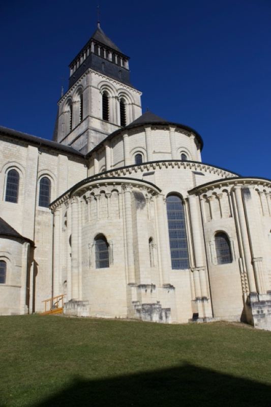 Romanesque Abbey Church Apse and Tower