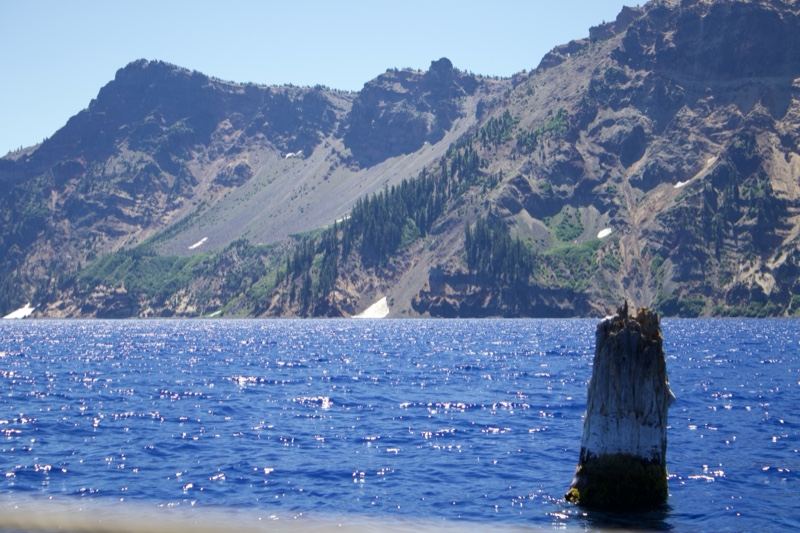 Crater Lake with Rocky Mountain Shore
