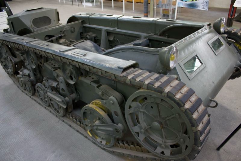 Stripped Tank Chassis on Display