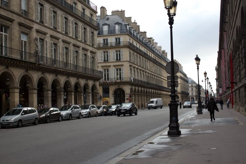 Paris Haussmann Avenue Street Scene