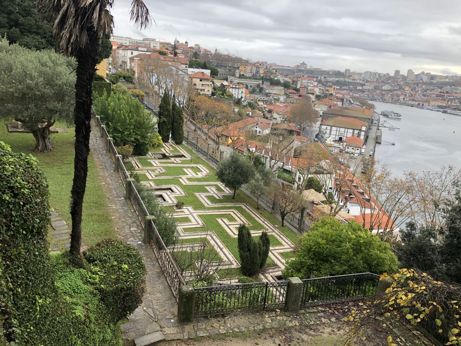 Geometric Garden Overlooking Porto River