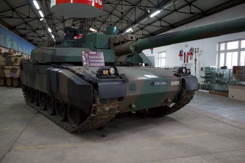 Military Tank in Indoor Exhibition Hall