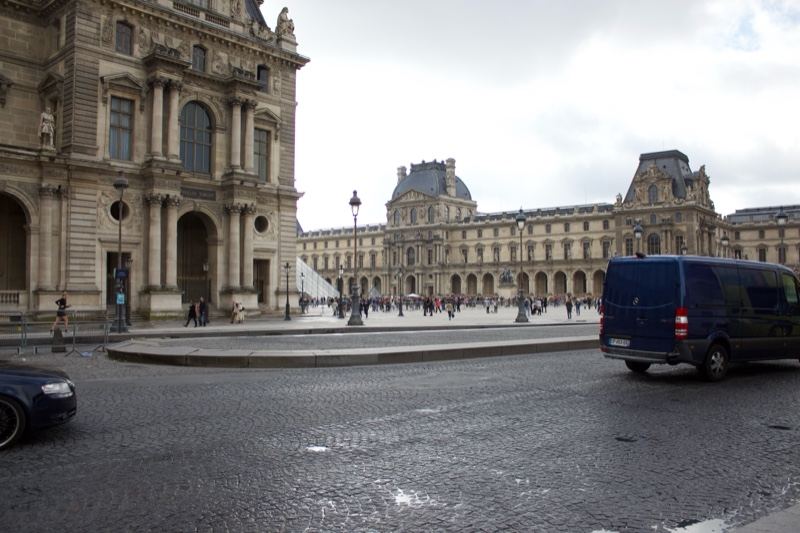 Louvre Palace Facade Paris Street