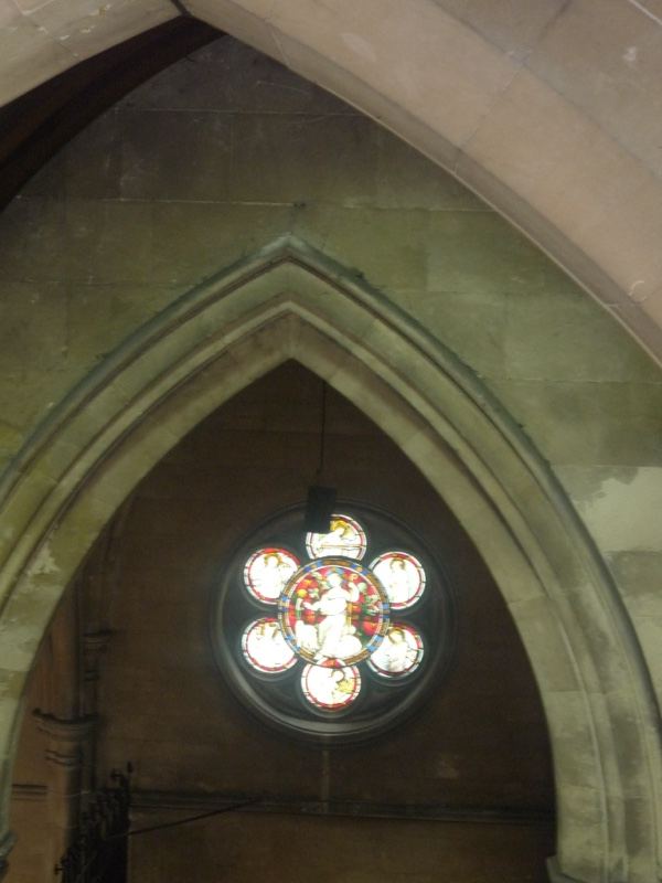 Gothic Arch with Stained Glass Window
