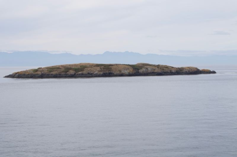 Remote Rocky Island in Calm Sea