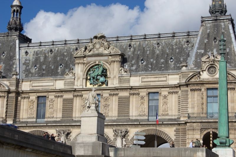 Louvre Palace Facade Paris