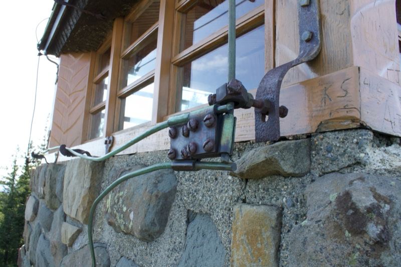 Rustic Cabin Stone Foundation Detail