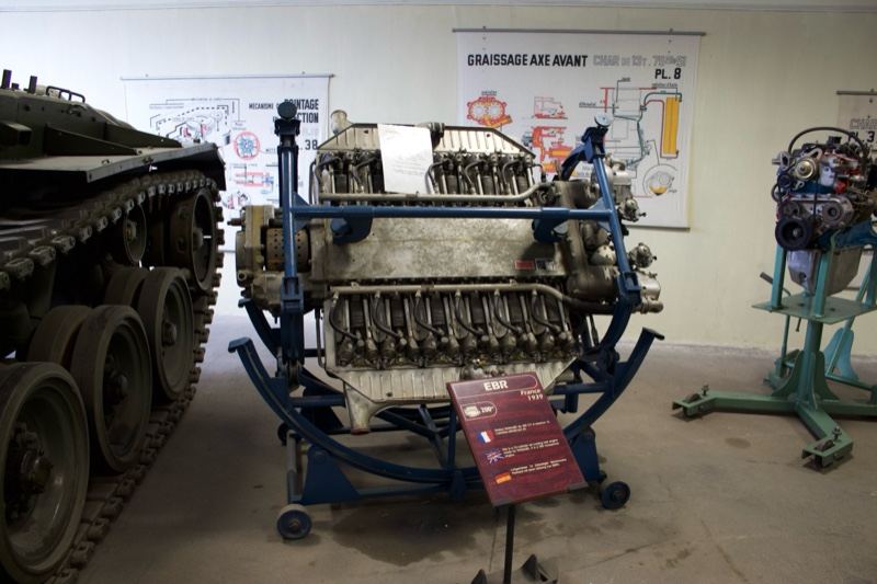 Vintage Military Engine on Display