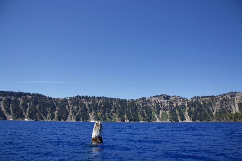 Phantom Ship Rock in Crater Lake