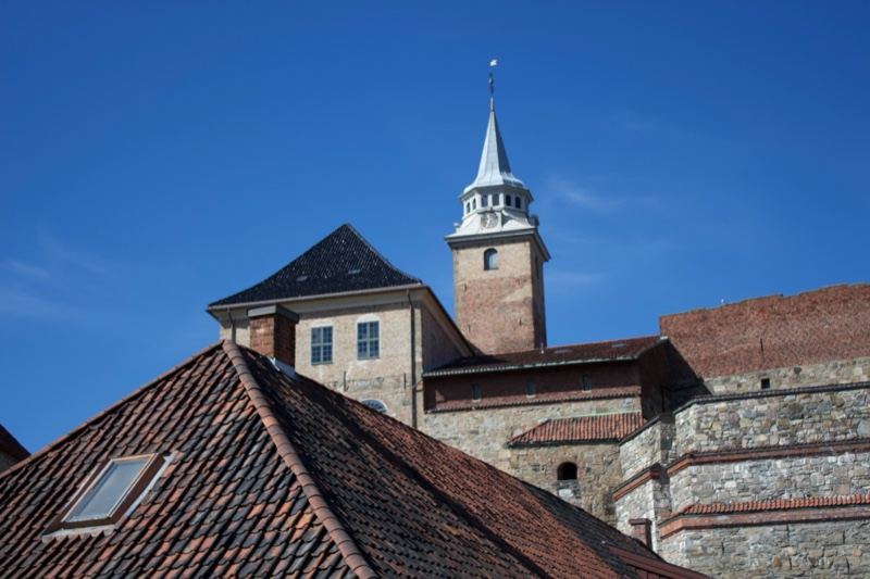 Akershus Fortress Tower Oslo Rooftops