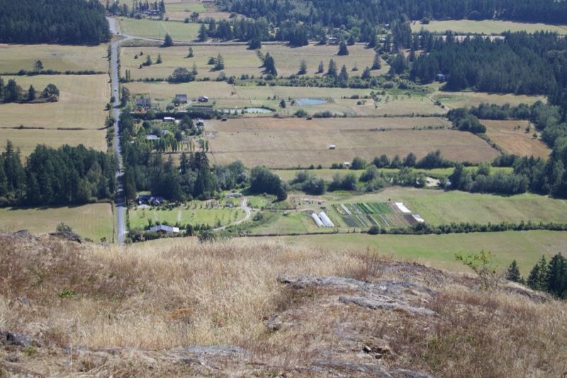 Rural Valley From Hillside Overlook