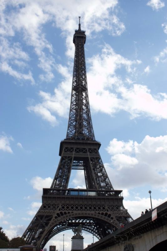 Eiffel Tower Against Blue Sky