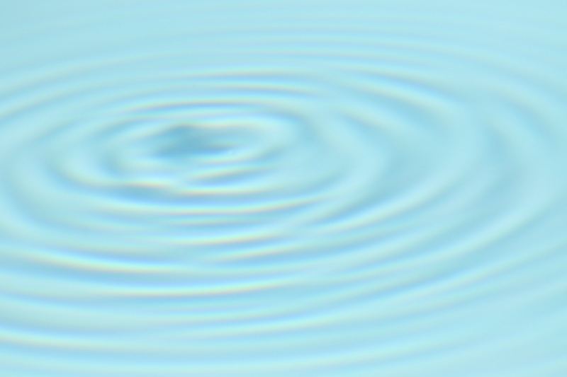 Concentric Water Ripples on Surface