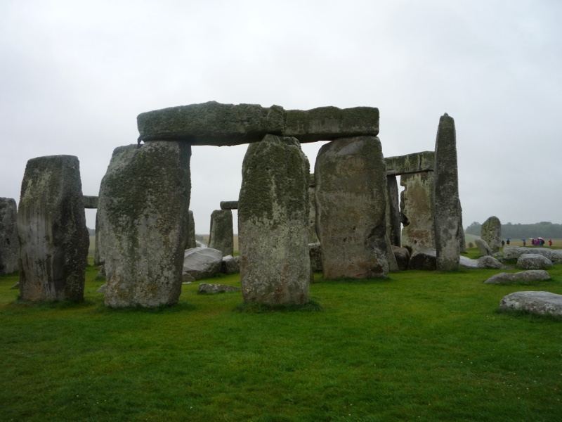 Stonehenge Megalithic Stones in Grass Field