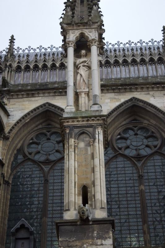 Gothic Cathedral Pinnacle Statue Detail