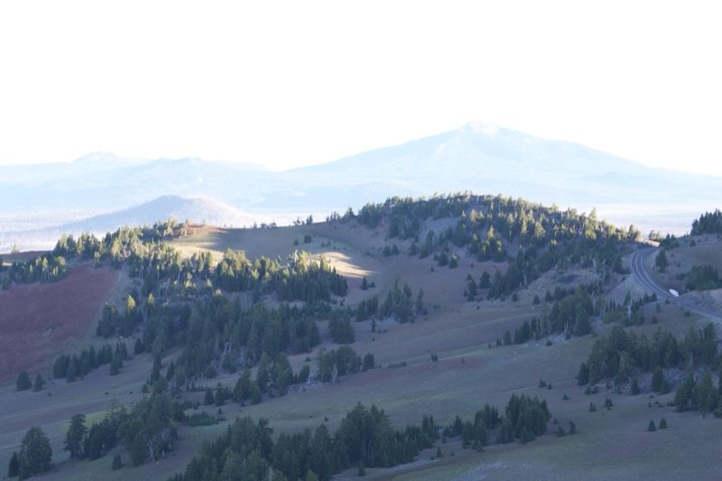 Mountain Vista With Forested Ridge