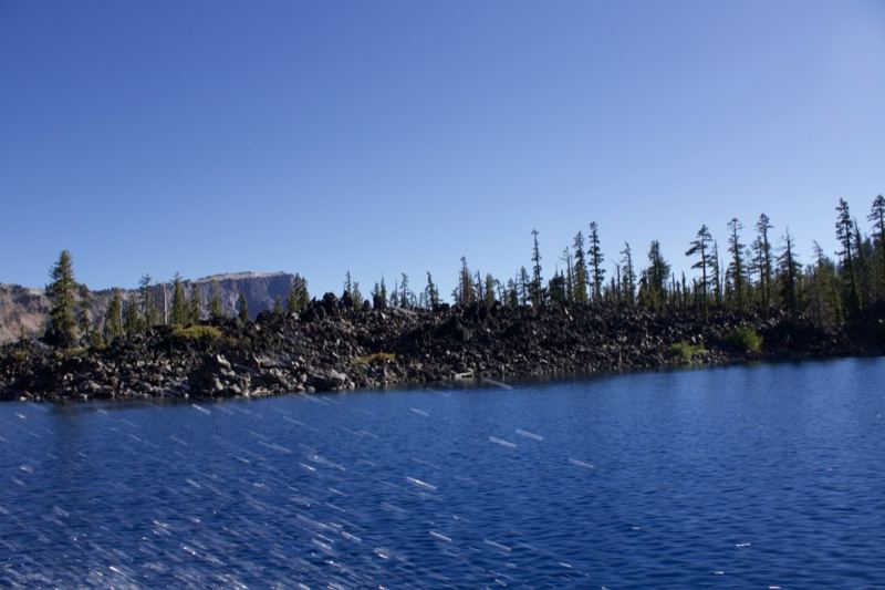 Lake with Rocky Forested Shoreline
