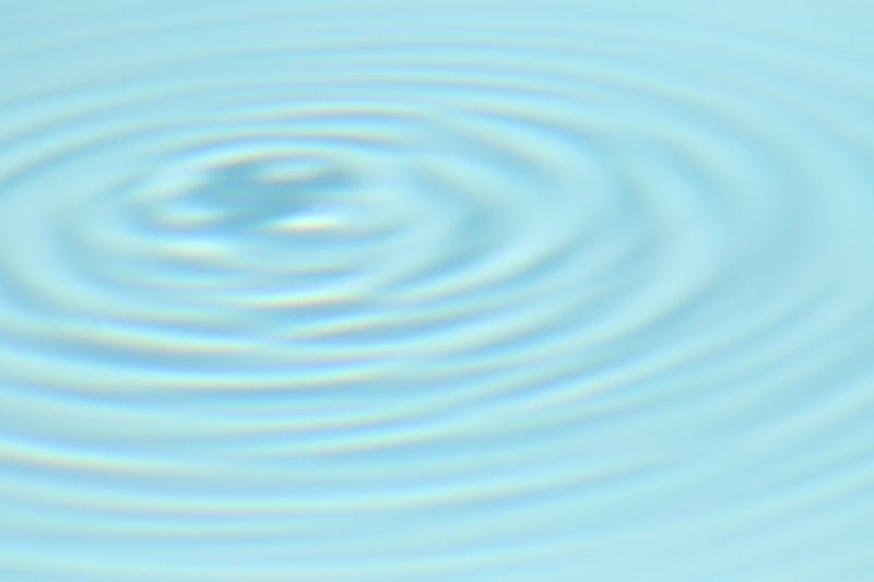 Concentric Water Ripples on Surface