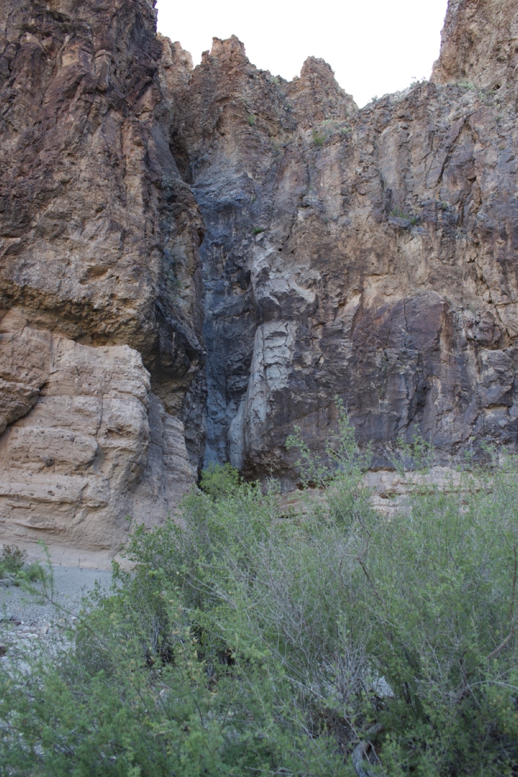 Desert Canyon With Rocky Cliffs