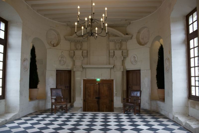 Interior Hall With Checkered Floor