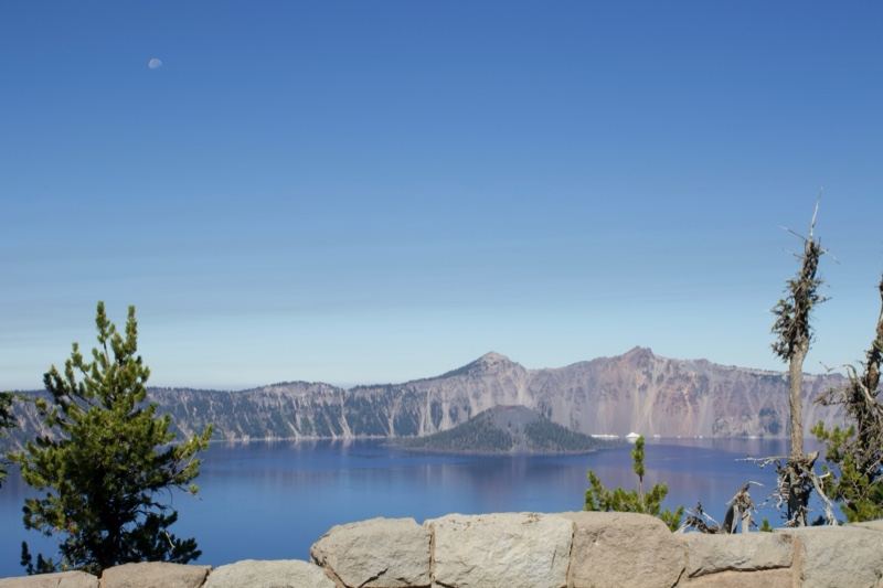 Crater Lake View with Wizard Island