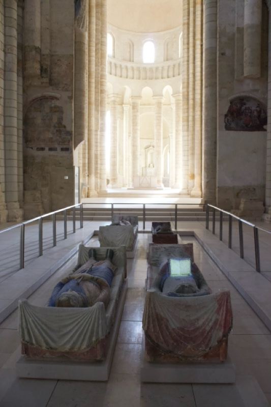 Effigies in Gothic Church Nave