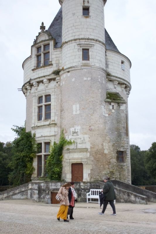 Medieval Tower Chateau Courtyard