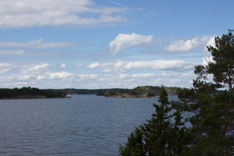 Lake View with Islands and Trees