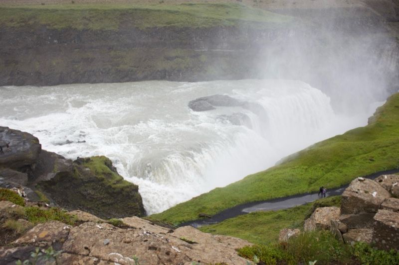 Gullfoss Waterfall Iceland Mist Spray