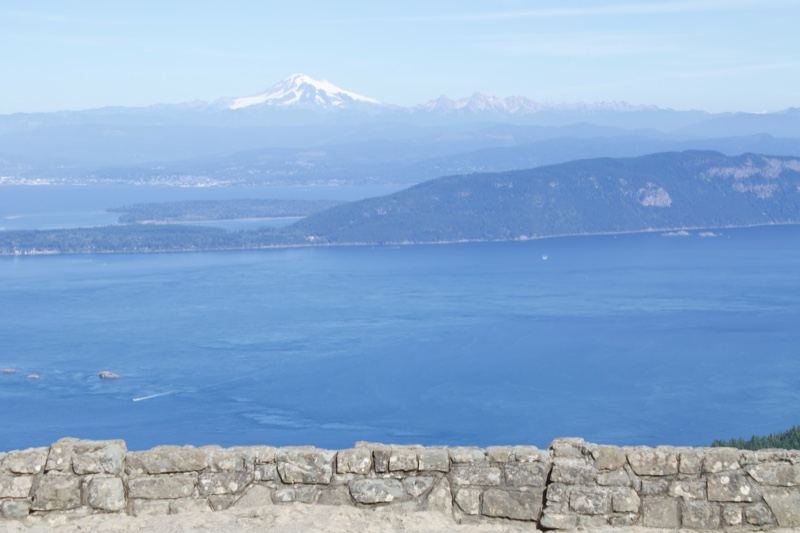 Snow-Capped Mountain Over Water Vista