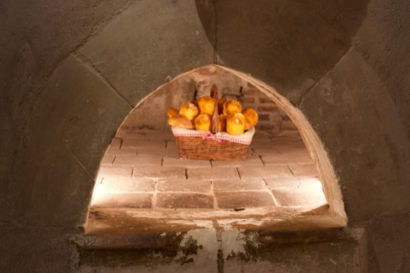 Oranges in Brick Oven Niche