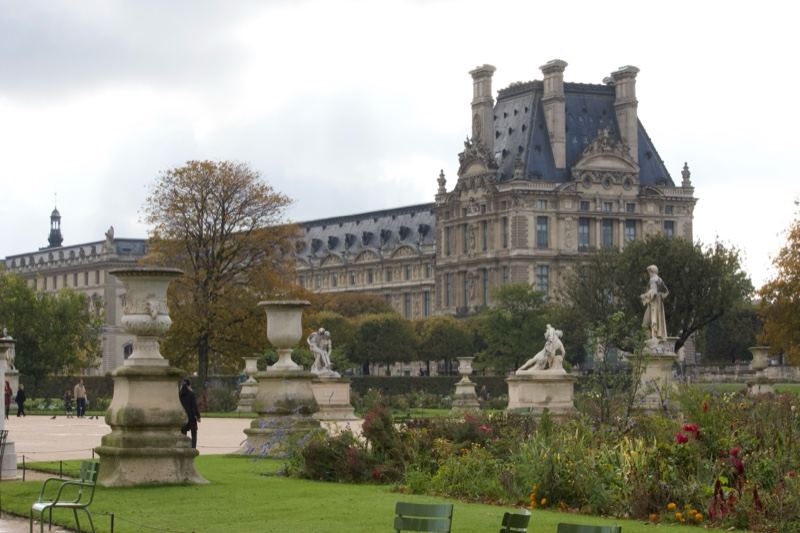 Louvre Palace Garden View Paris