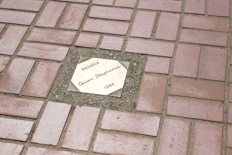 Pavement plaque memorial marker