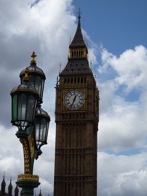 Big Ben Tower Under Cloudy Sky