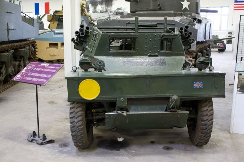 WWII Armored Car in Museum Display