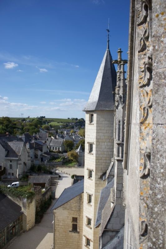 Medieval Tower Over French Village