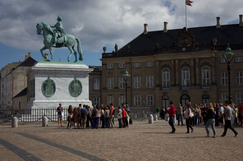 Equestrian Statue at Amalienborg Palace