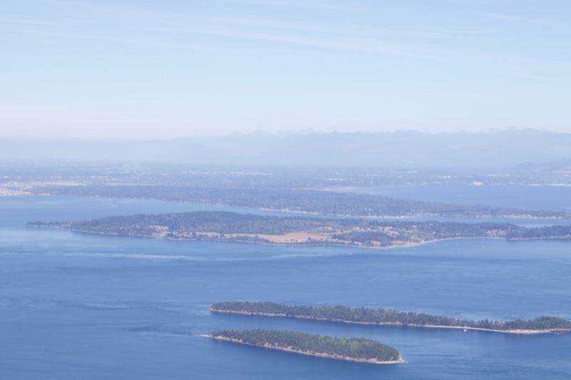 Aerial View of Islands in Blue Sea