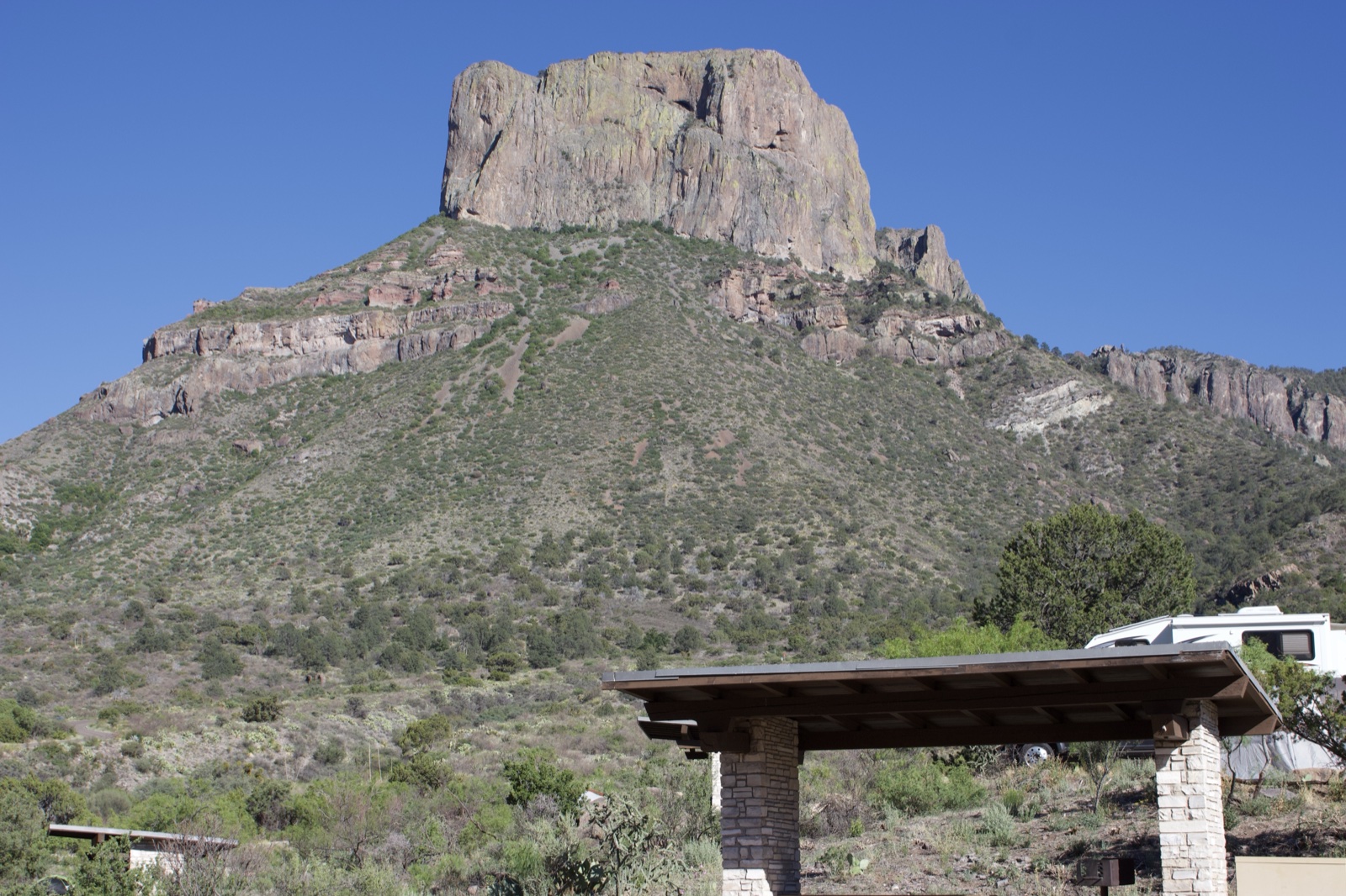 Desert Mountain with Picnic Shelter