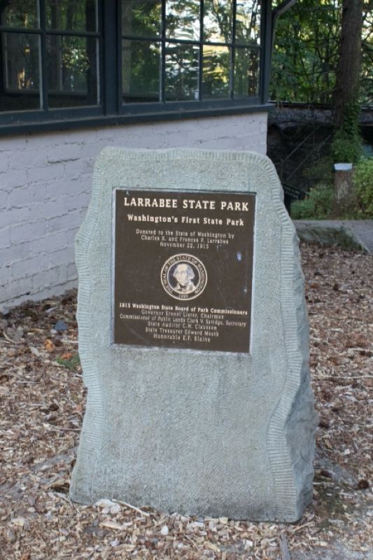 Larrabee State Park Sign Marker