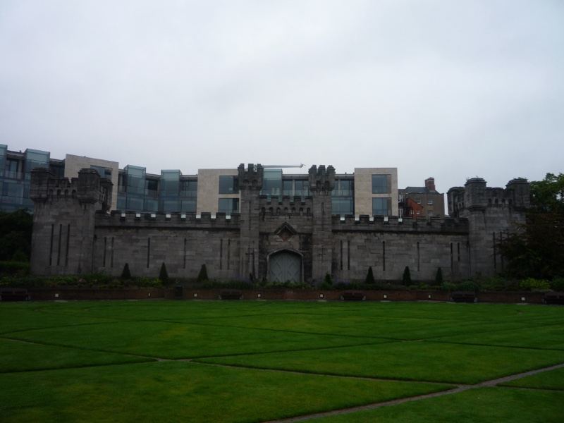 Dublin Castle facade overcast day