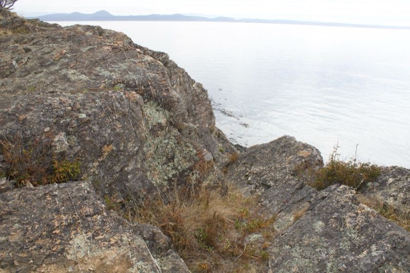 Rocky Coast Overlooking Calm Water